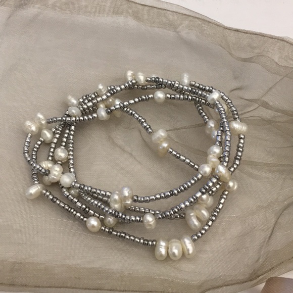 Pearl and beaded bracelet - Picture 1 of 2